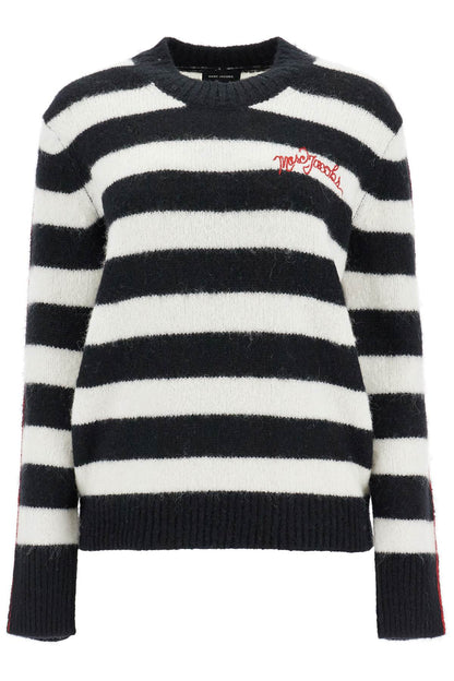 Pullover The Striped Brushed Logo Sweater  - White