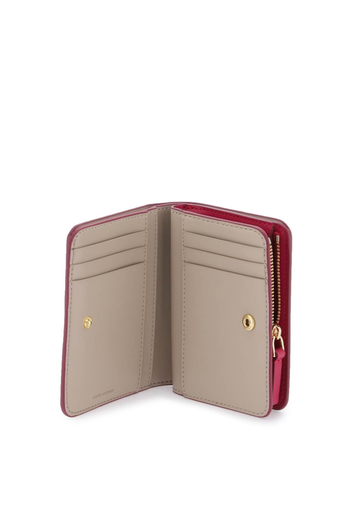 The J Marc Mini Compact Wallet  - Fuchsia