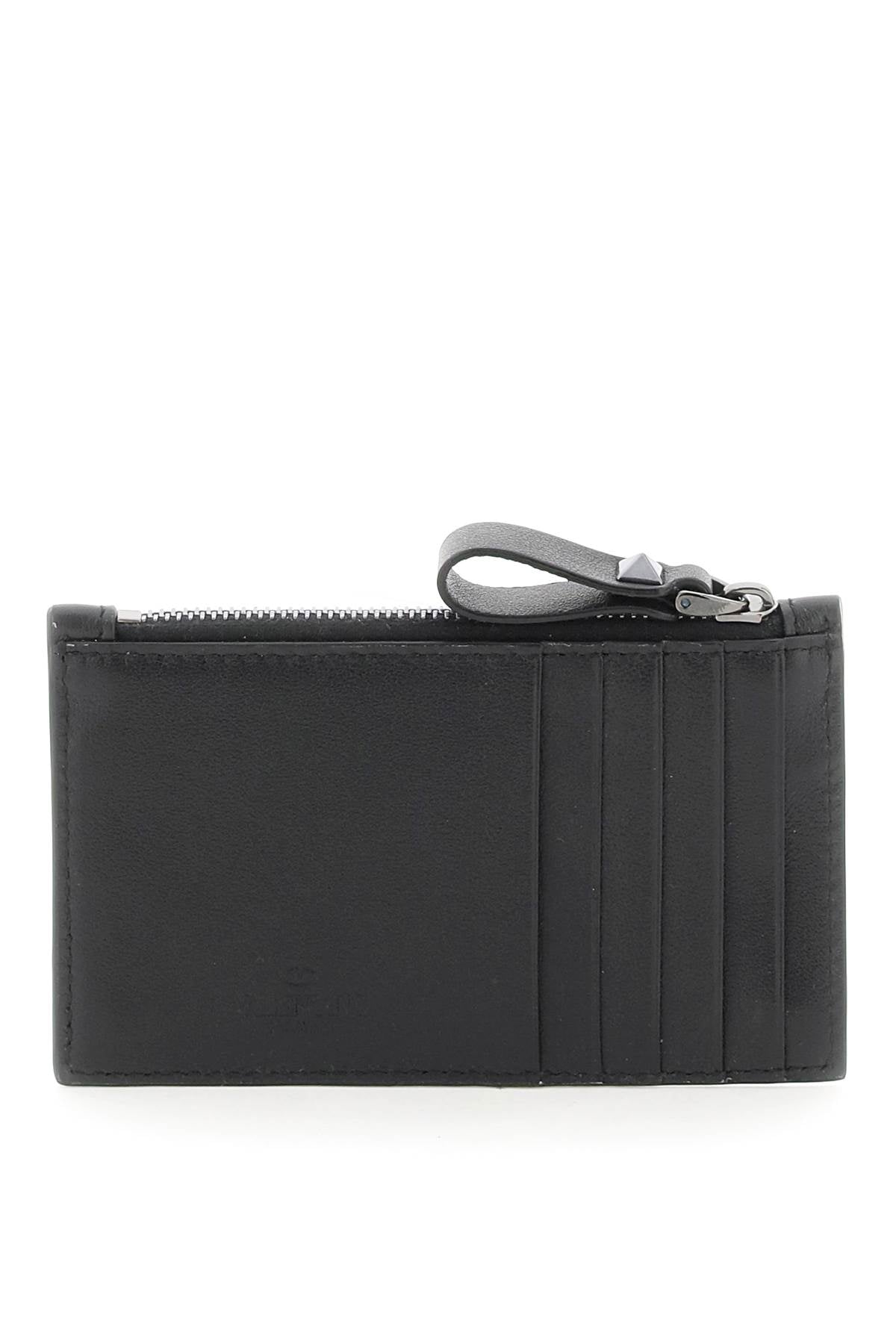 Rockstud Card Holder  - Black