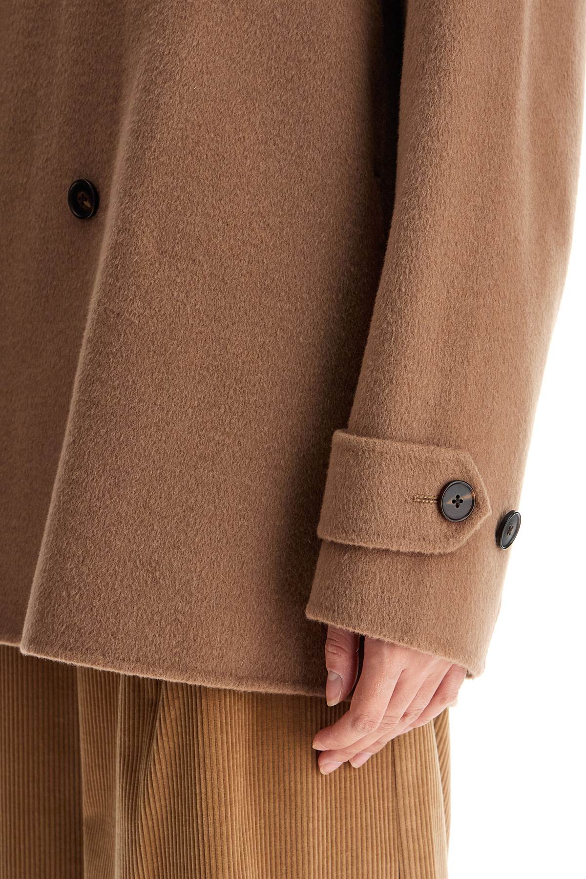 Wool And Cashmere Blend Cab  - Beige