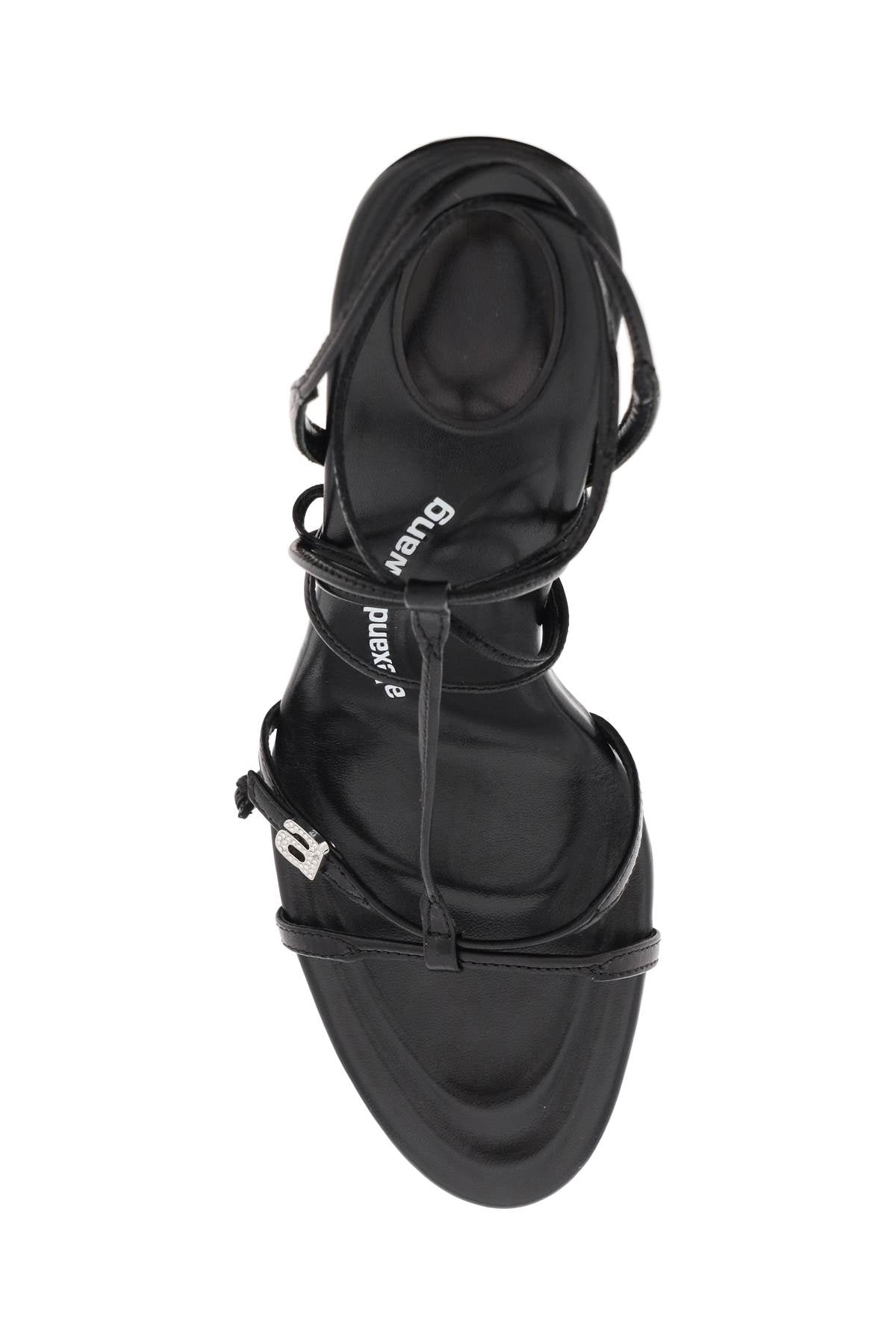 'lucienne' Leather Sandals  - Nero