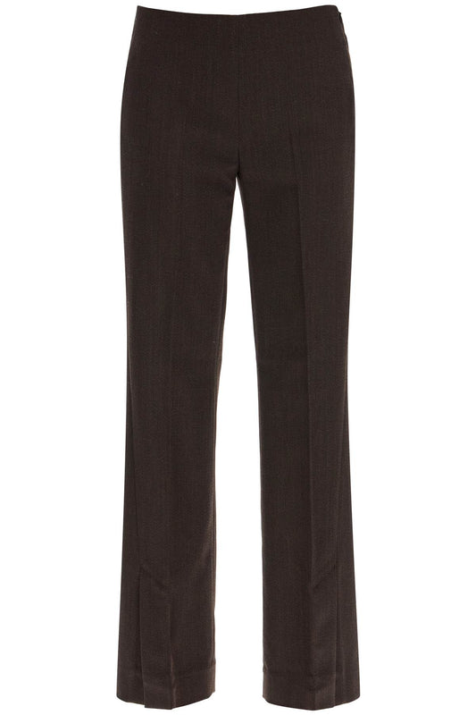 Pants With Slits  - Brown