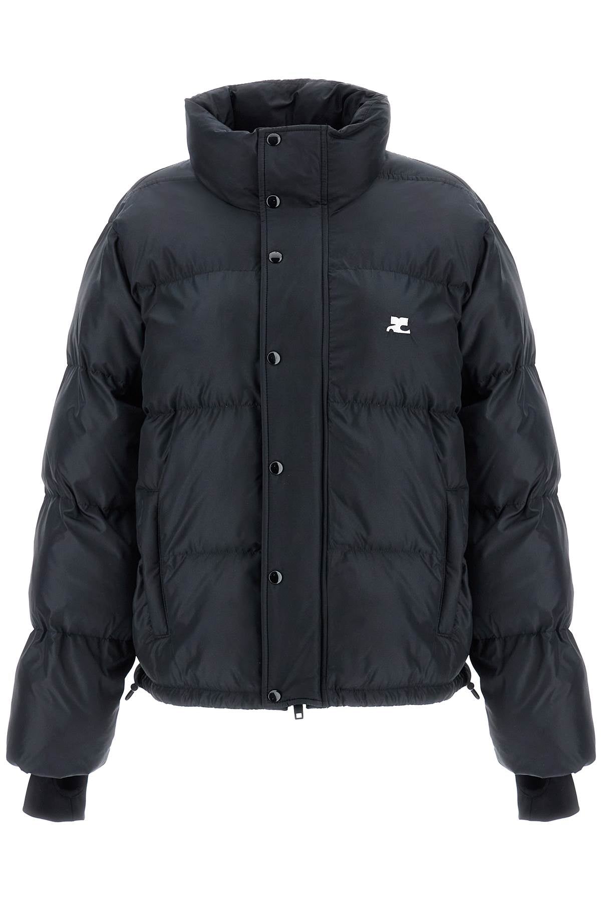 Padded Technical Canvas Jacket  - Black