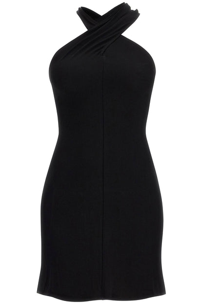 Criss Cross Mini Dress  - Black