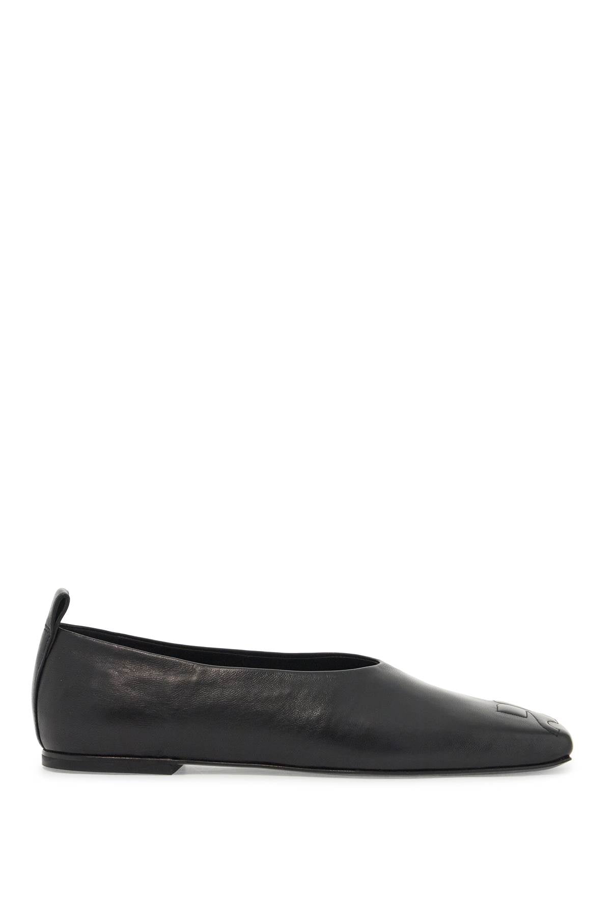 Ist Leather Ballet Flats  - Black