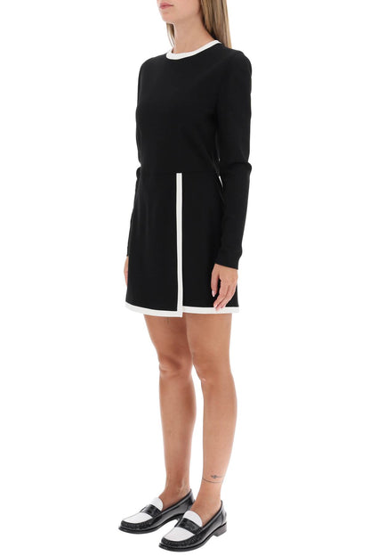 Playsuit With Contrasting Detailing  - Nero