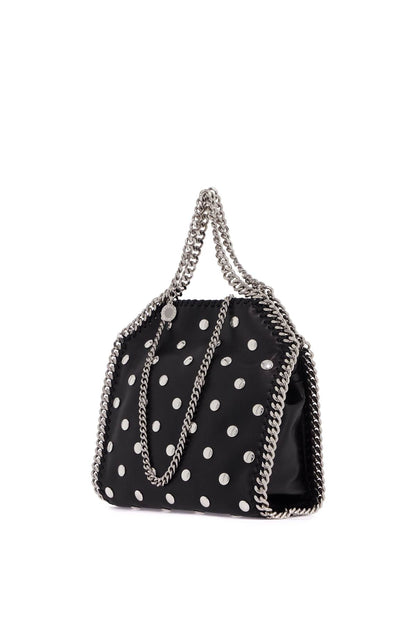 Mini Falabella Tote Bag With Studs  - Black