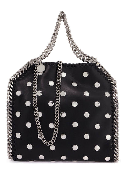 Mini Falabella Tote Bag With Studs  - Black