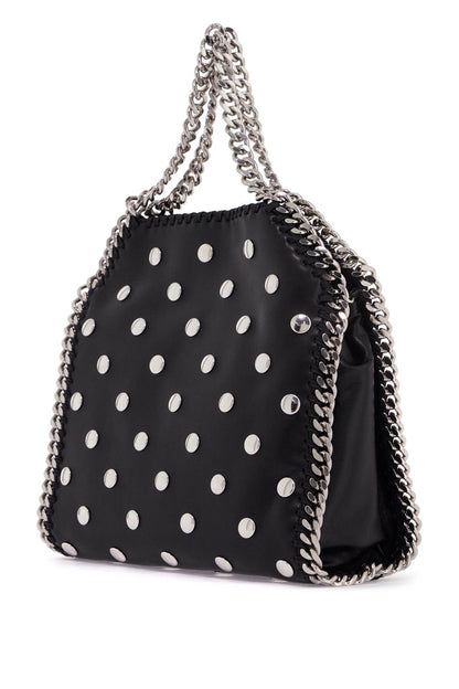 Mini Falabella Tote Bag With Studs  - Black