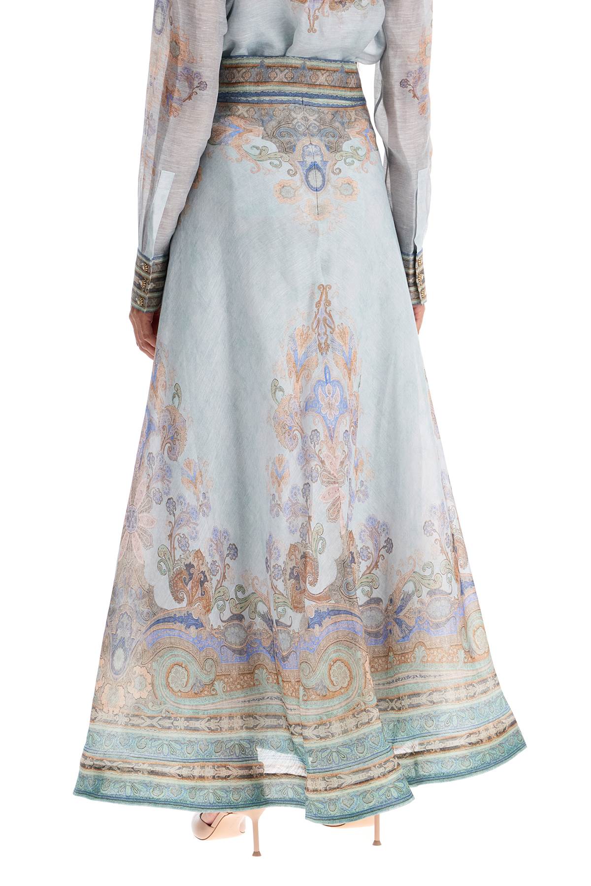 Long Eden Maxi Sk  - Light Blue