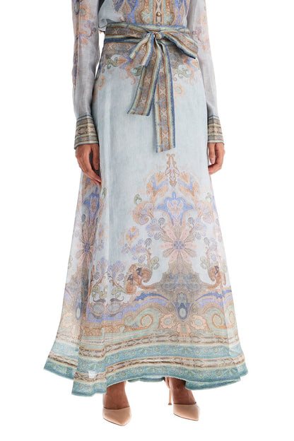 Long Eden Maxi Sk  - Light Blue