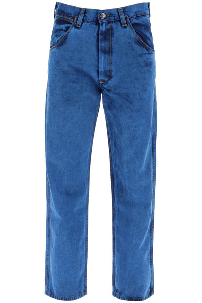 Straight Cut Ranch Jeans  - Blue