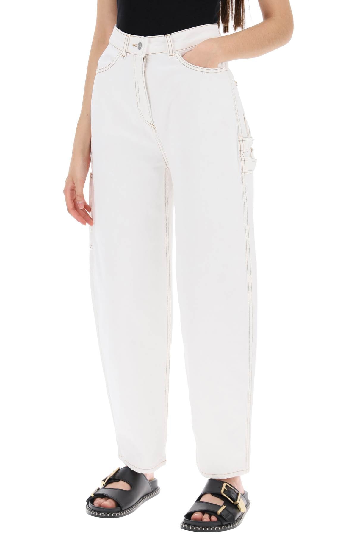 Organic Denim Helle Jeans In  - White