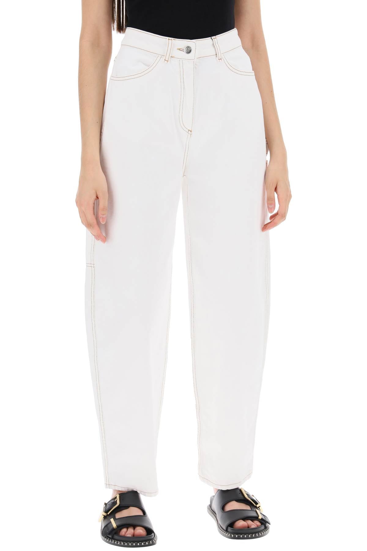 Organic Denim Helle Jeans In  - White