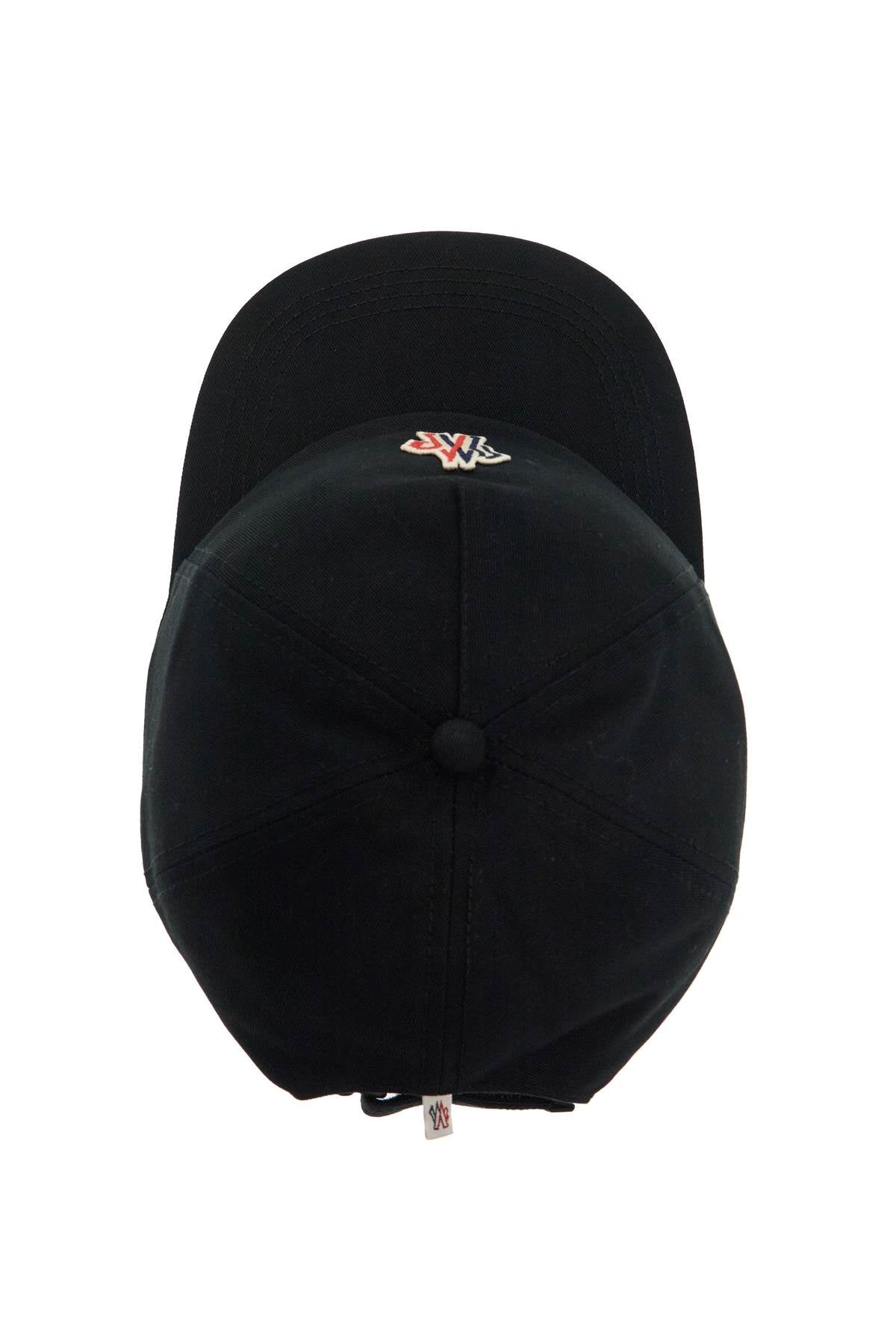 Baseball Cap With Logo Patch  - Black