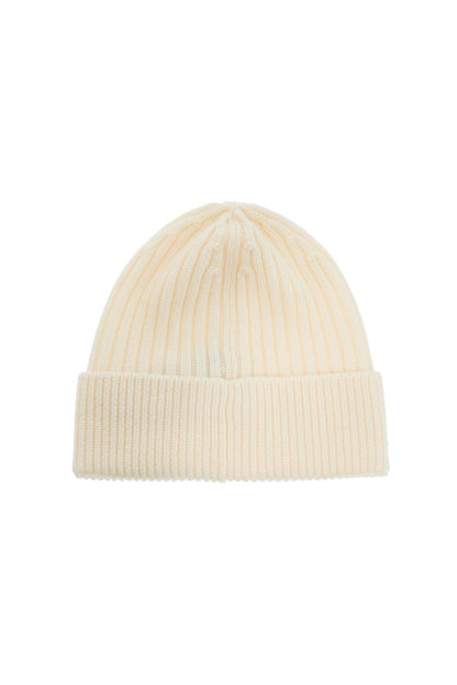 Virgin Wool Beanie Hat In Eight  - Neutro