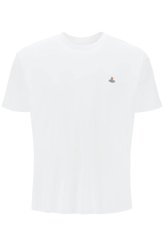 Classic T-shirt With Orb Logo  - White