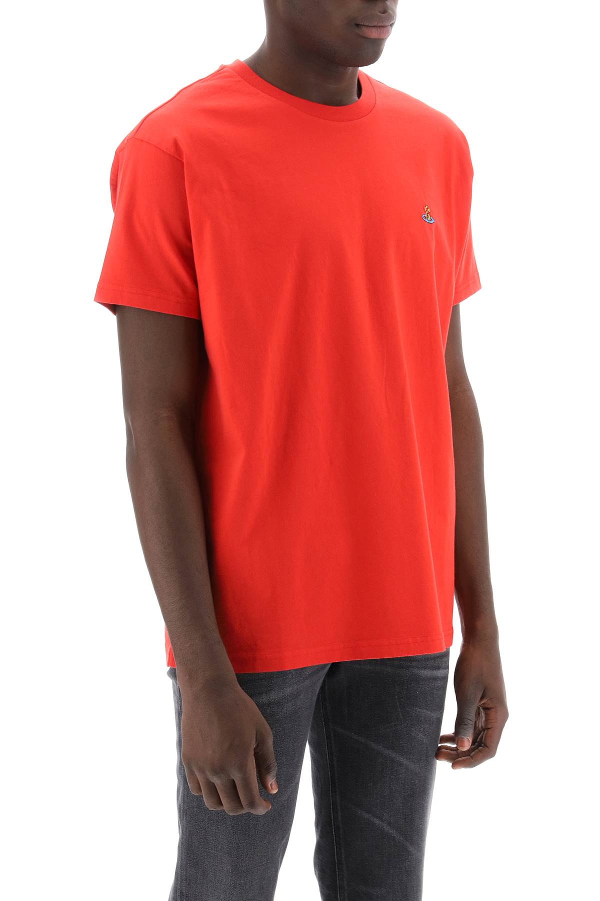 Classic T-shirt With Orb Logo  - Red