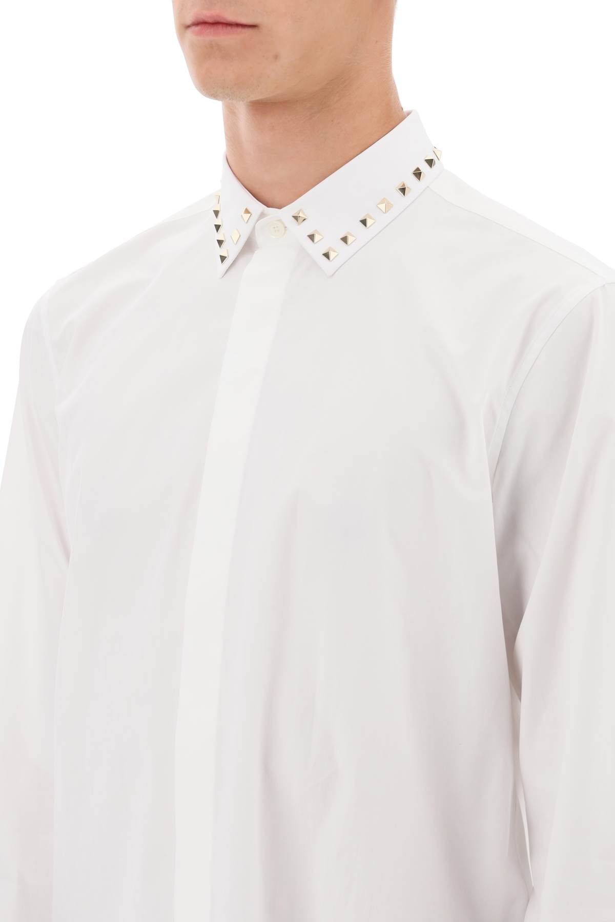 Shirt With Rockstud Untitled Studs  - White