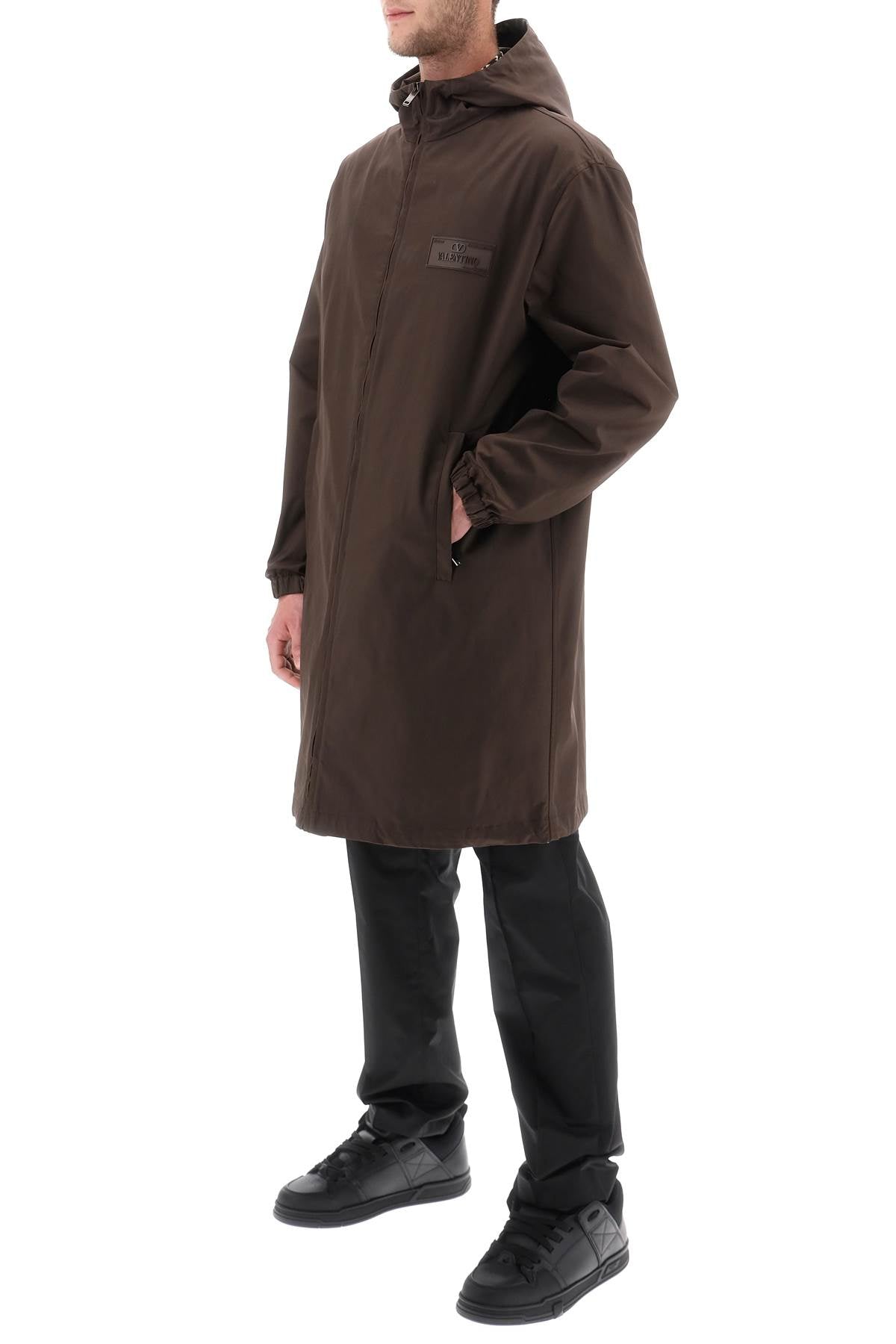 Raincoat With Maison Valentino Rubber Label  - Brown