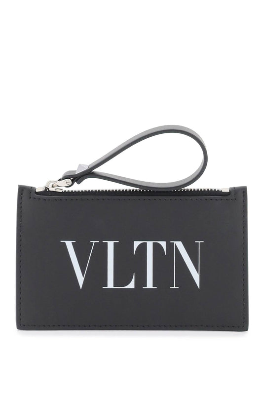 Leather Vltn Cardholder  - Black