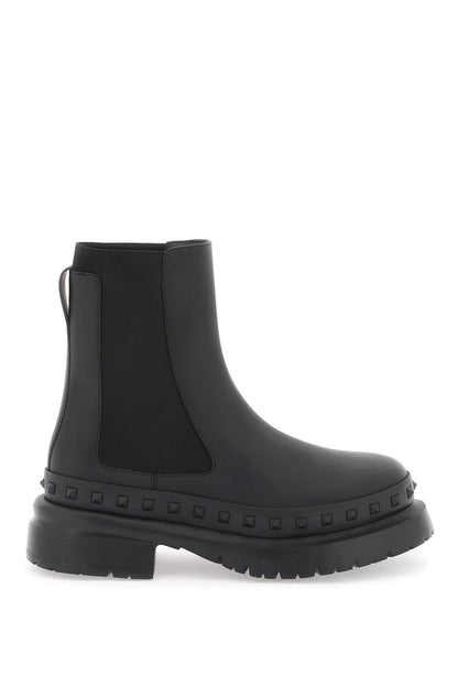 Rockstud M-way Ankle Boots  - Black