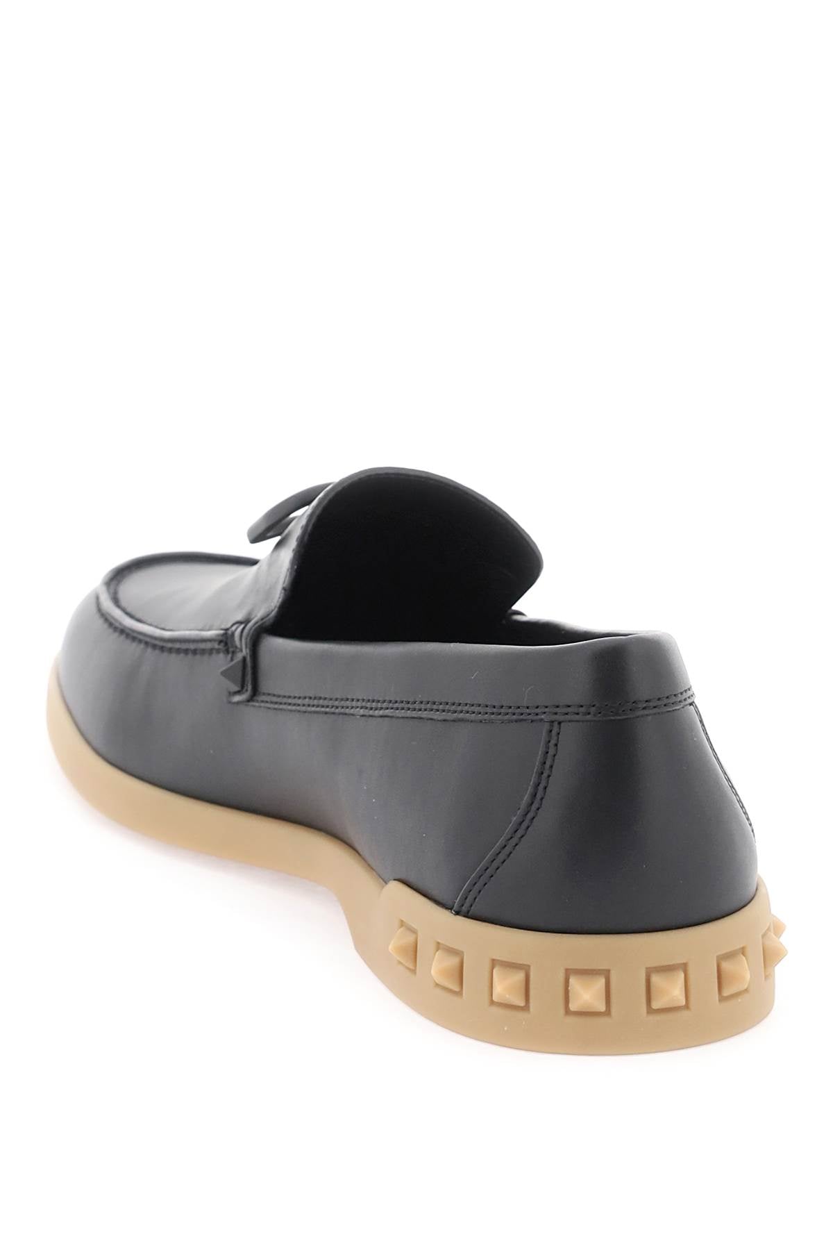 Leisure Flows Leather Loafers  - Nero