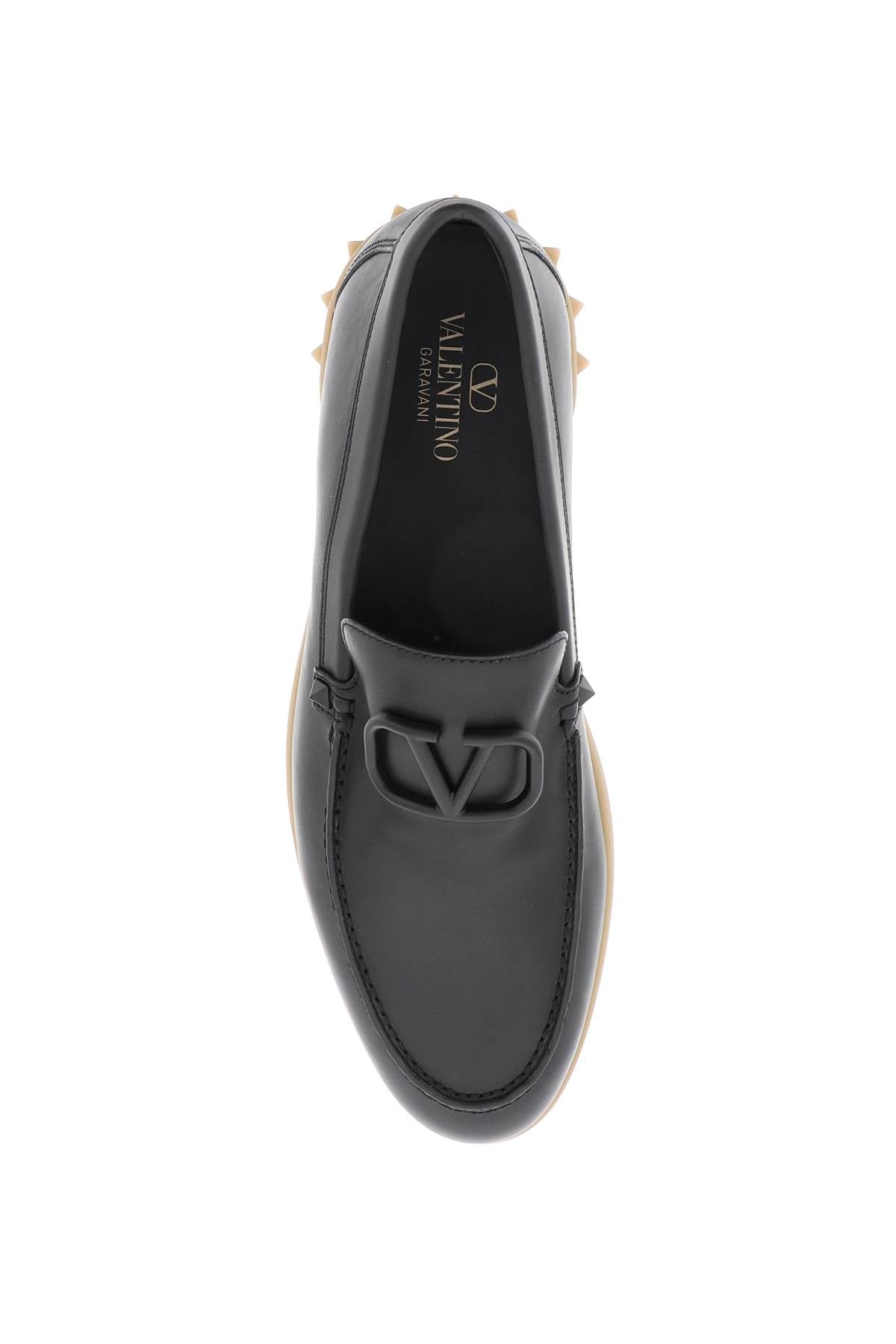 Leisure Flows Leather Loafers  - Nero