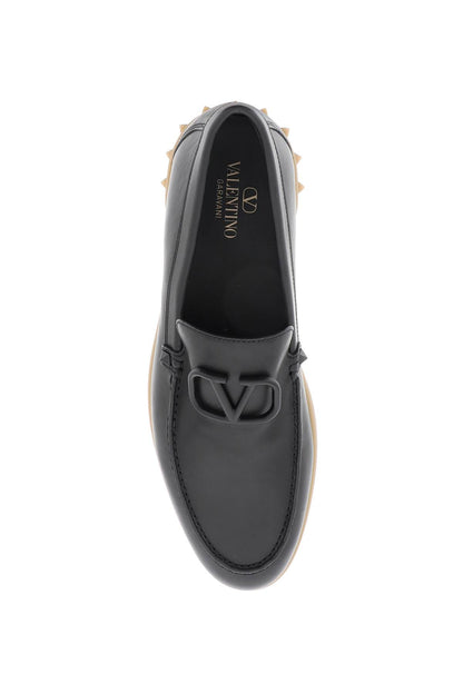 Leisure Flows Leather Loafers  - Nero