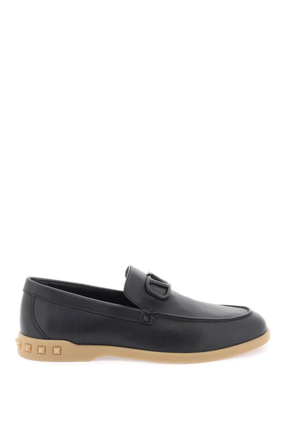 Leisure Flows Leather Loafers  - Nero