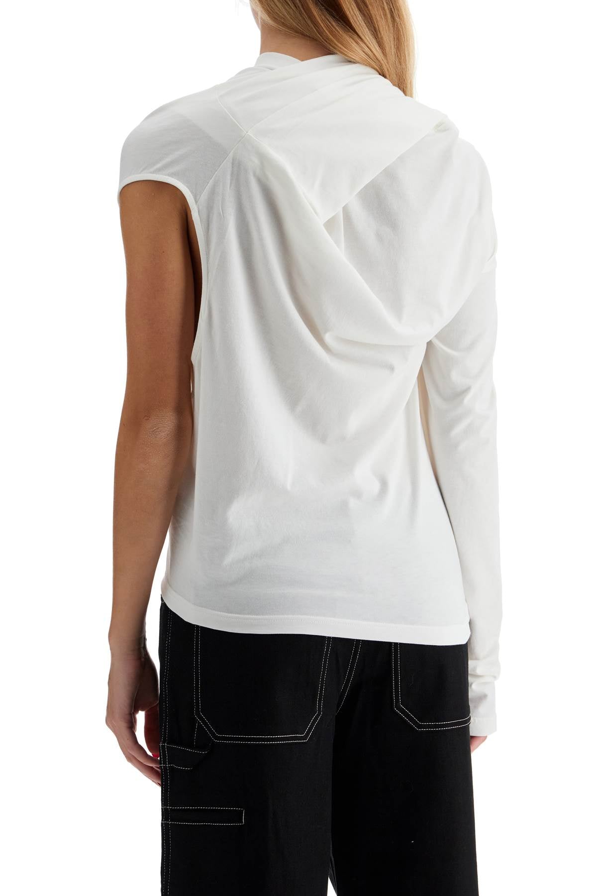 Asymmetric T-shirt  - White