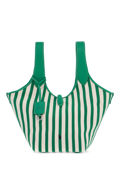 Striped Play Tote Bag In  - Green