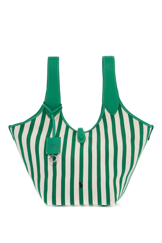 Striped Play Tote Bag In  - Green