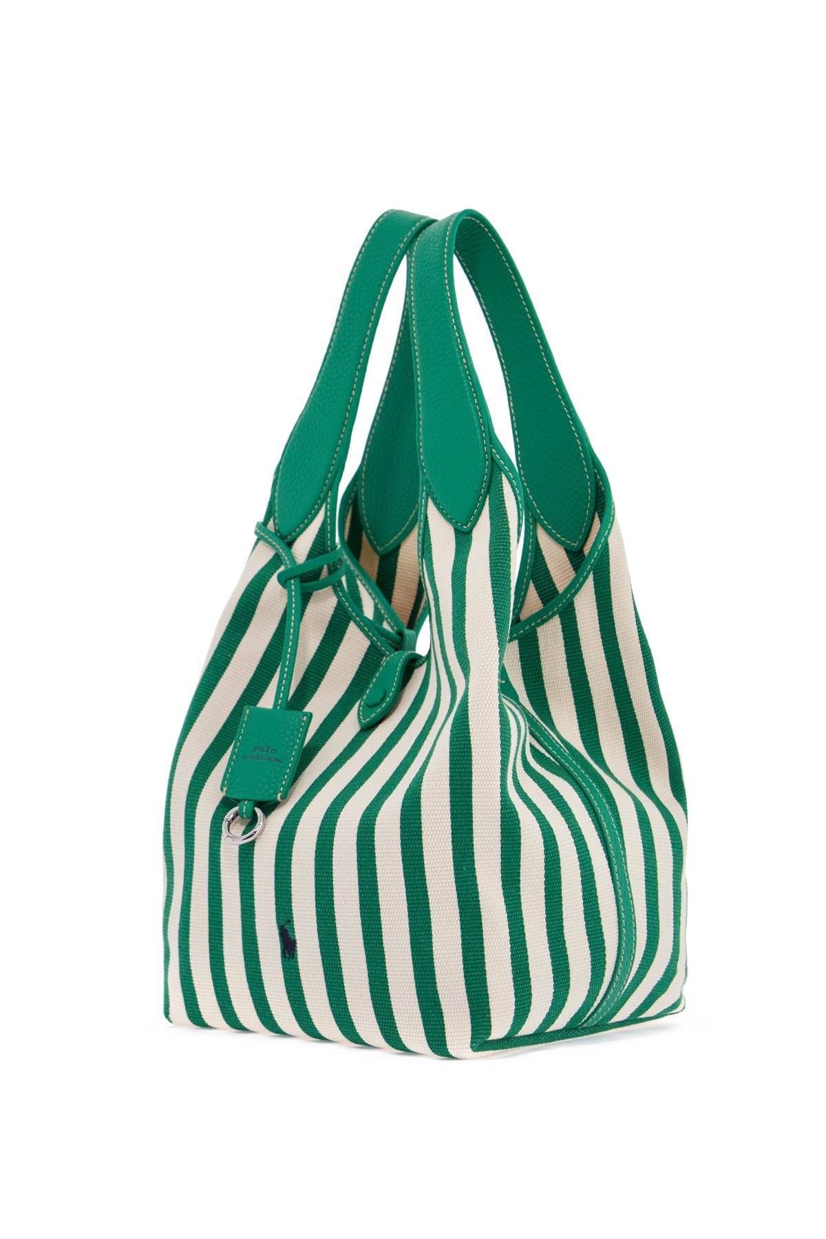 Striped Play Tote Bag In  - Green