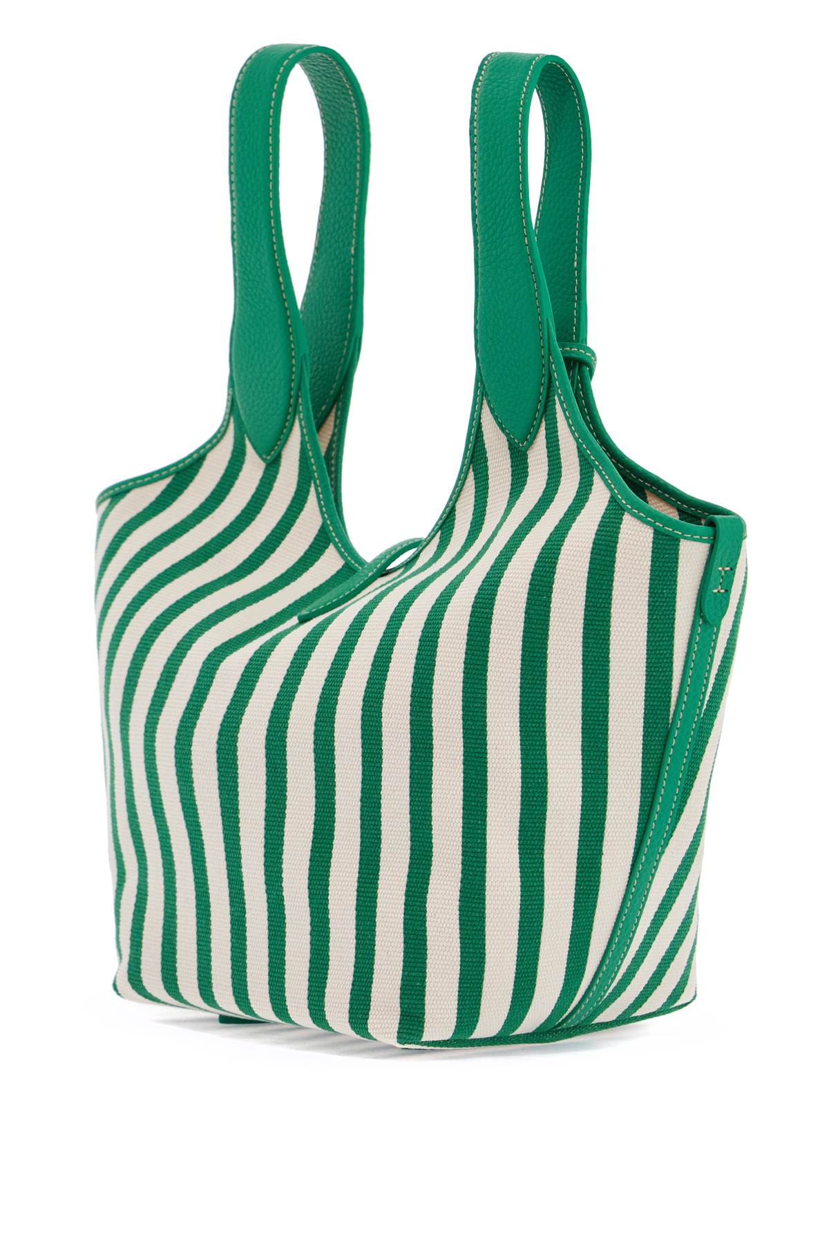 Striped Play Tote Bag In  - Green