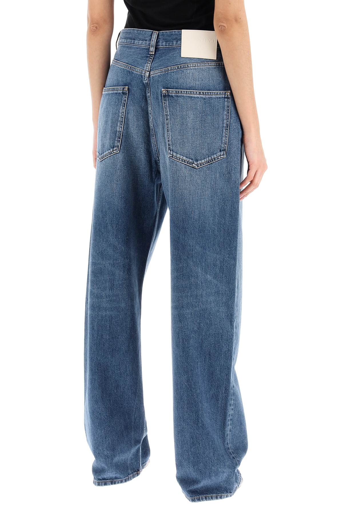 Wide Leg Jeans  - Blue