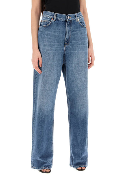 Wide Leg Jeans  - Blue