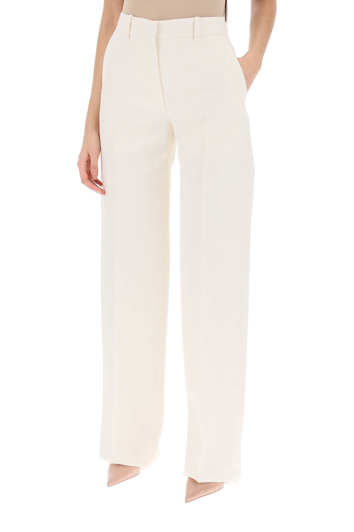 Toile Iconographe Pants In Crepe Couture  - White