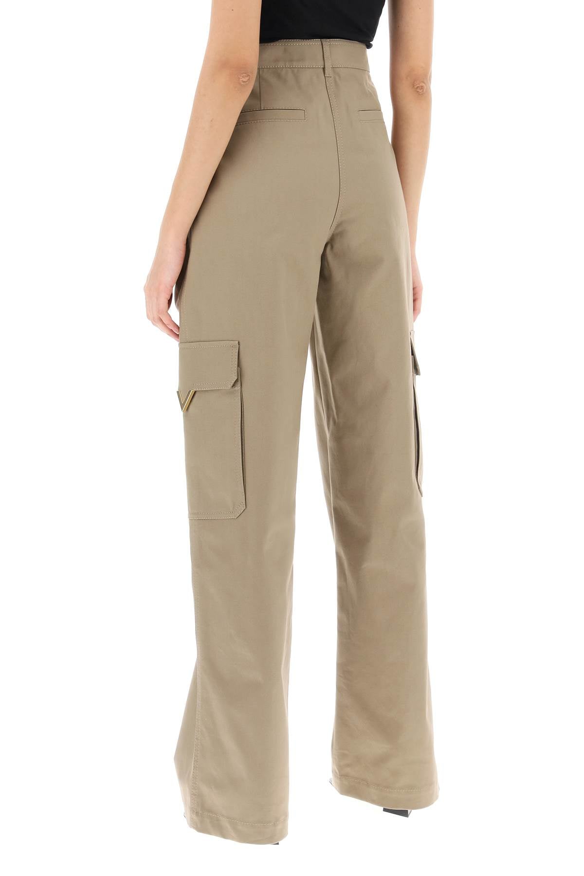 Cotton Cargo Pants For Men  - Beige