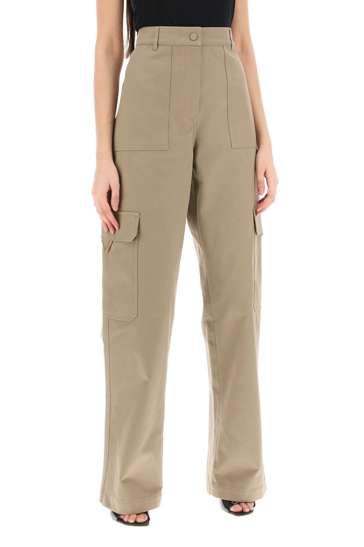 Cotton Cargo Pants For Men  - Beige