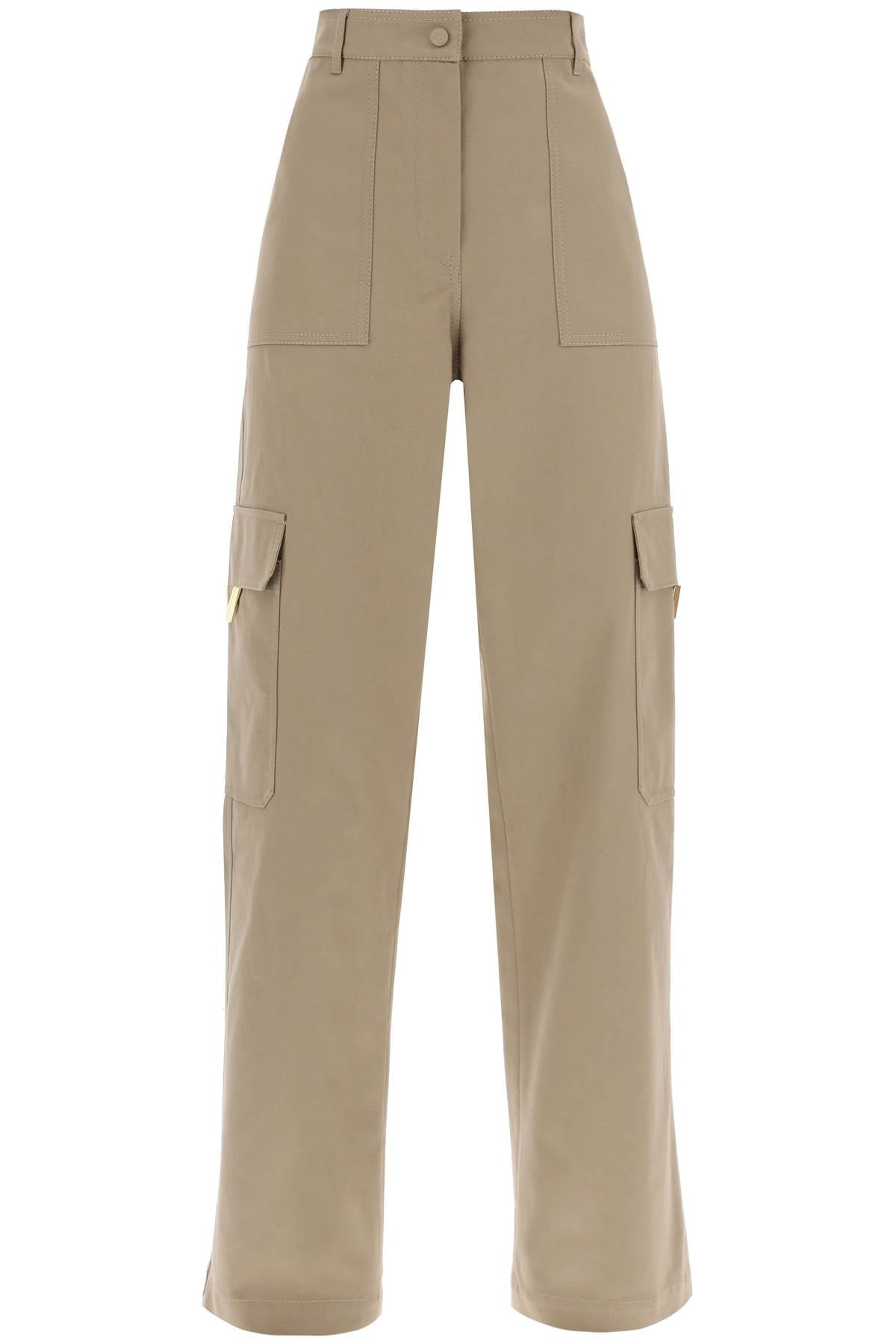 Cotton Cargo Pants For Men  - Beige