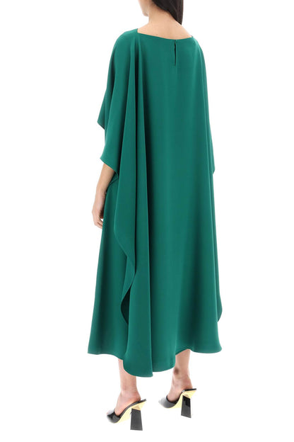 Cady Couture Cape Dress In  - Green