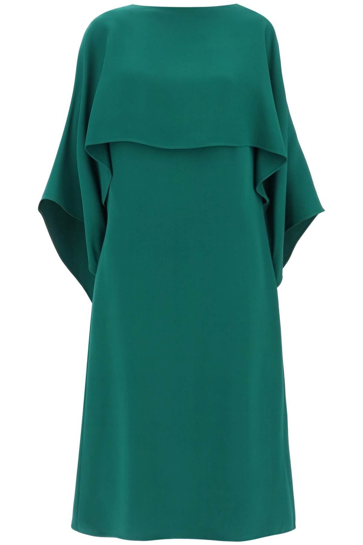 Cady Couture Cape Dress In  - Green