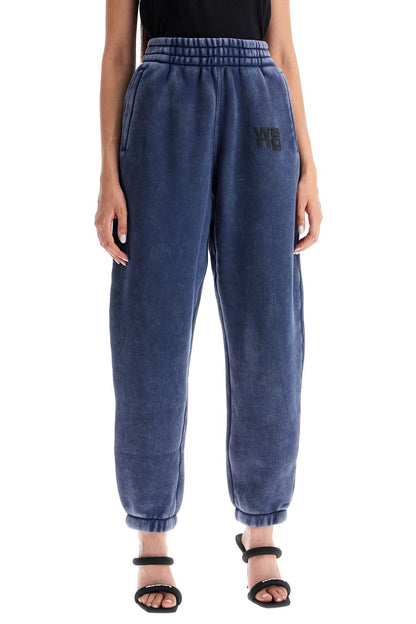 Faded Effect Sweatpants With Jogger  - Blue