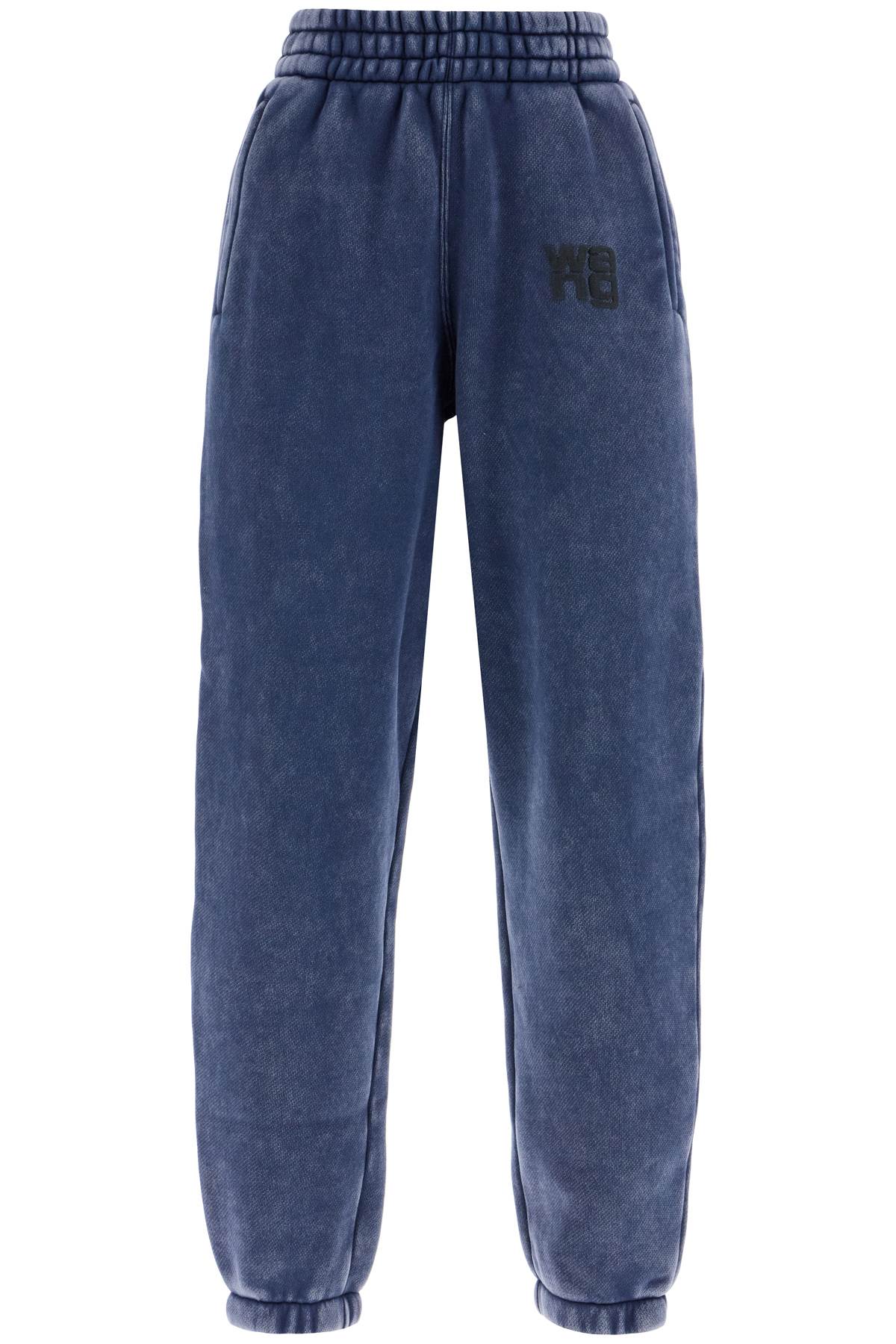 Faded Effect Sweatpants With Jogger  - Blue