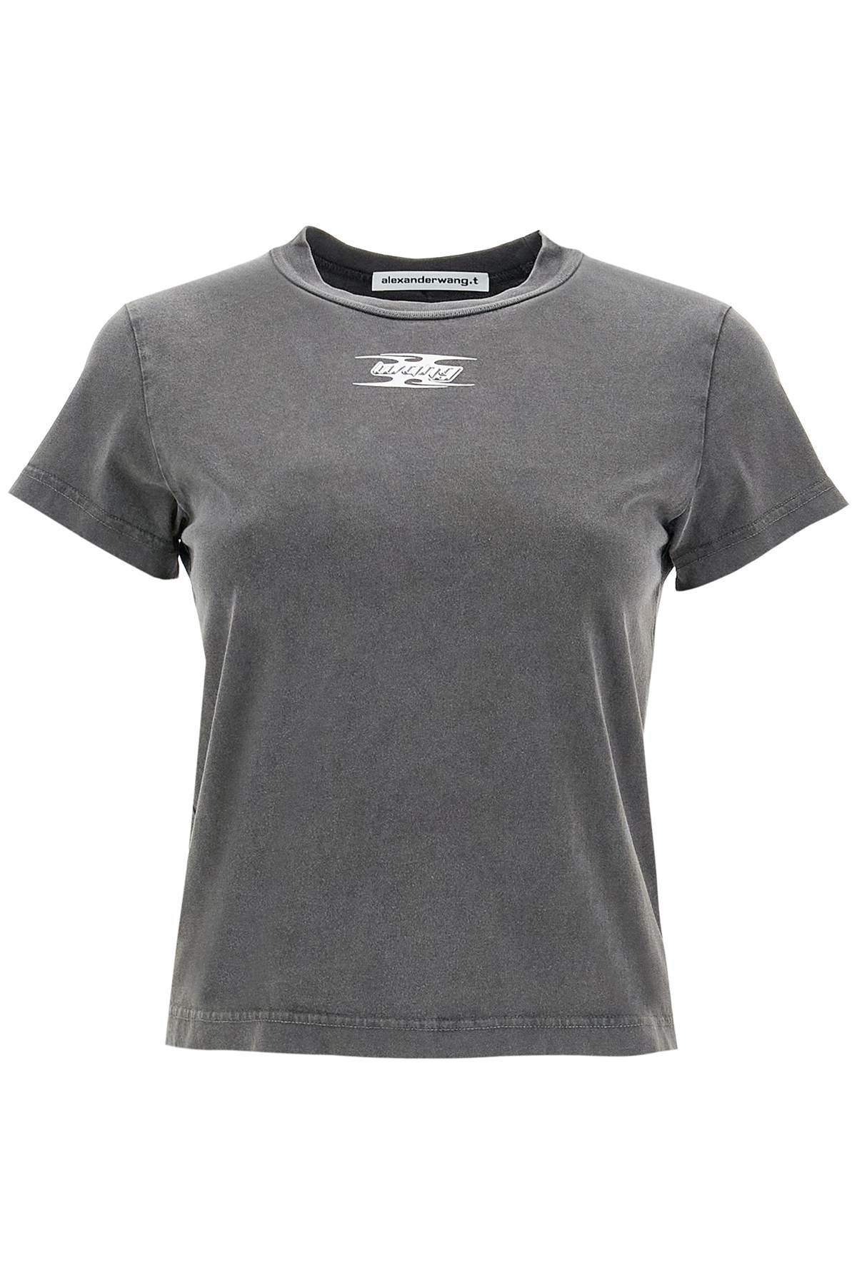 Embossed Logo T-shirt  - Grey