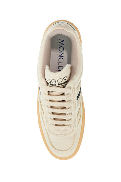 Natural Leather Sneakers With Black Details Monaco2 Luxury Collaboration  - Neutro