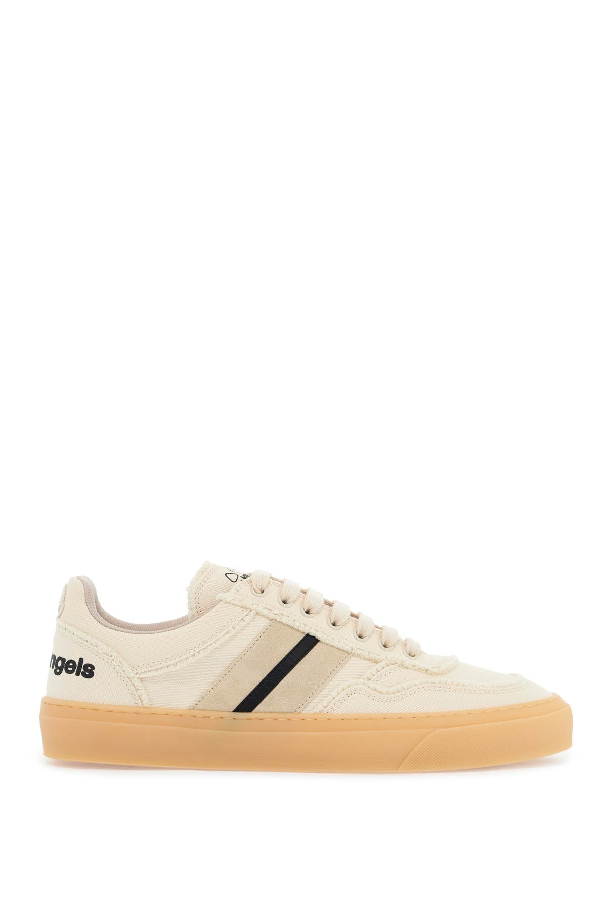 Natural Leather Sneakers With Black Details Monaco2 Luxury Collaboration  - Neutro