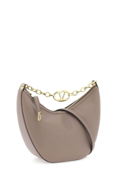 Medium Vlogo Moon Hobo Bag  - Neutro