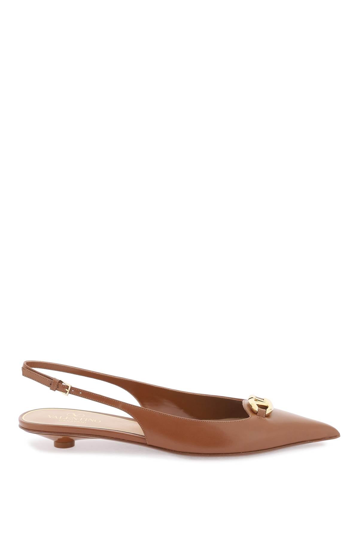 Slingback Vlogo Ballerina  - Brown